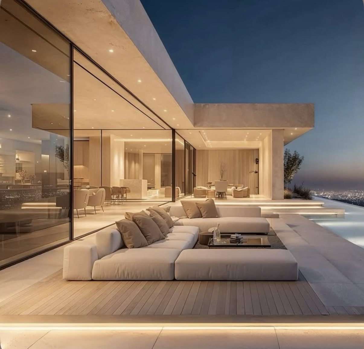 Villa de luxe à Cannes - photo du salon extérieur